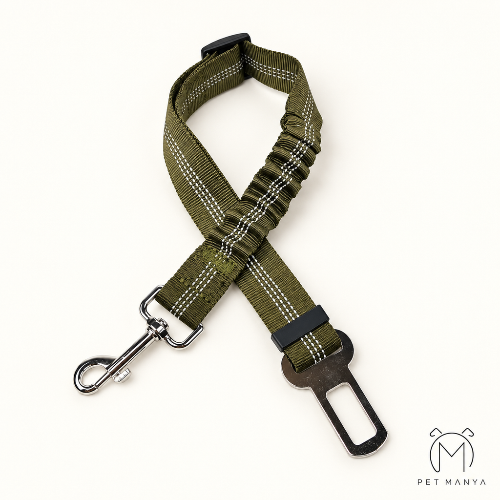 PETMANYA Adjustable Pet Car Safety Tether - practical car travel restraint