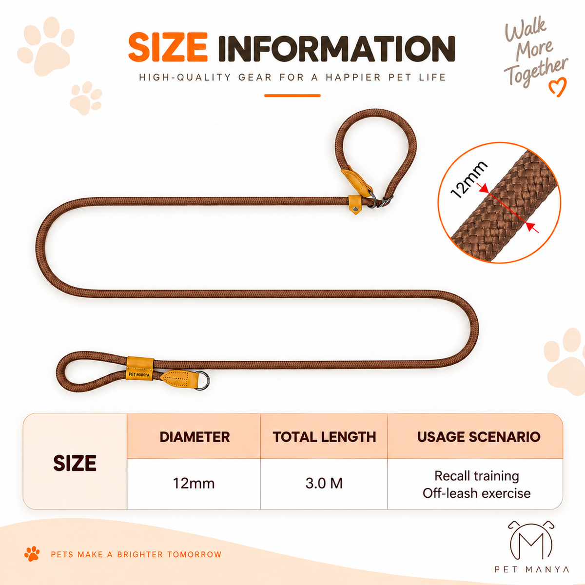 PETMANYA Adjustable Hands-Free Dog Leash - multi-function walking and running design