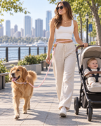 PETMANYA Adjustable Hands-Free Dog Leash - comfortable waist-worn design