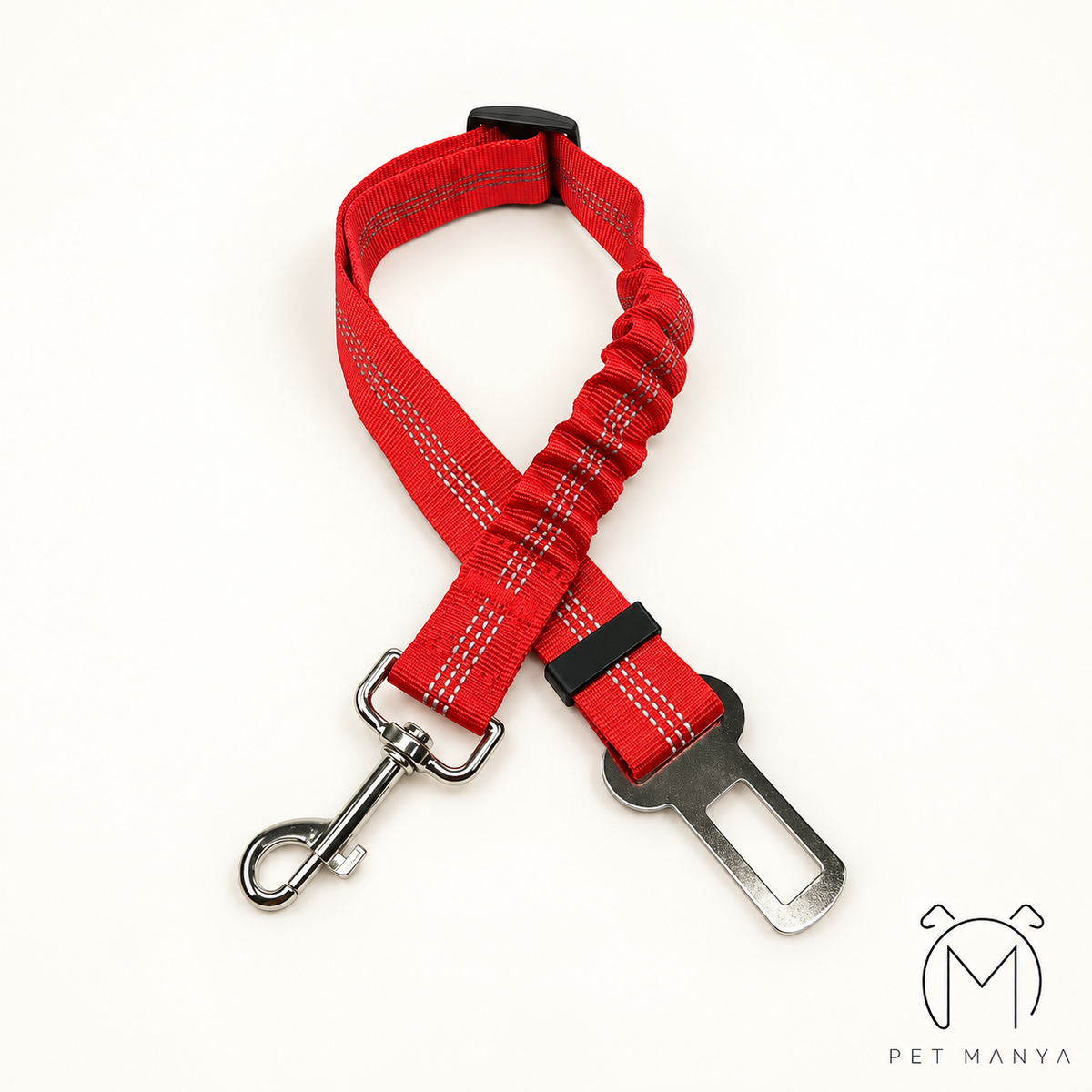 PETMANYA Adjustable Pet Car Safety Tether - everyday car travel accessory