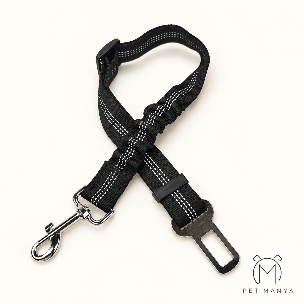 PETMANYA Adjustable Pet Car Safety Tether - compact design for the car