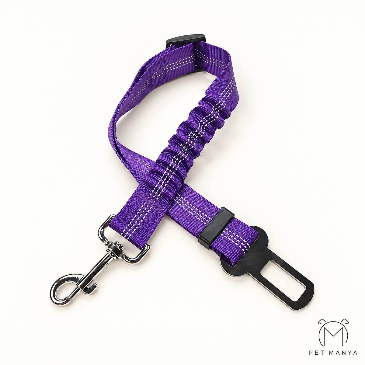 PETMANYA Adjustable Pet Car Safety Tether - seat-belt tether for dogs and cats