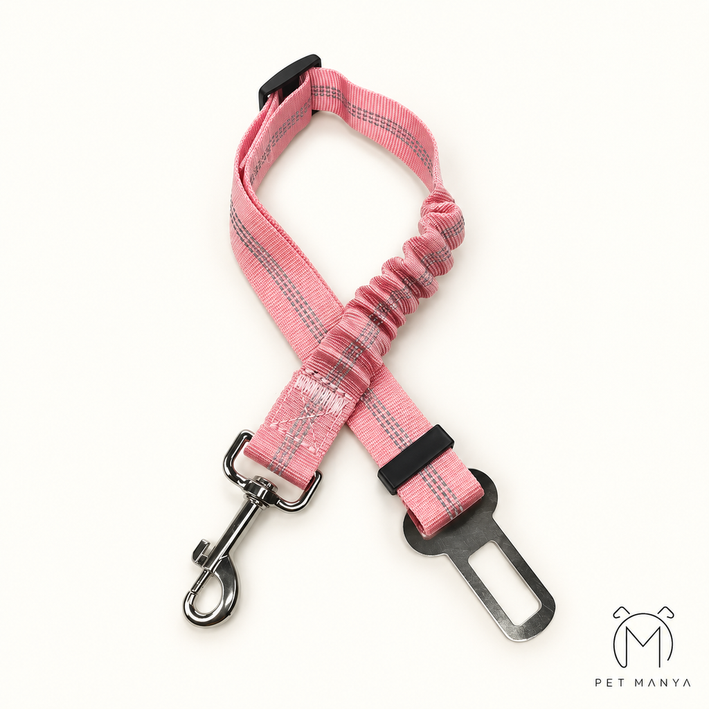 PETMANYA Adjustable Pet Car Safety Tether - car travel safety accessory for pets