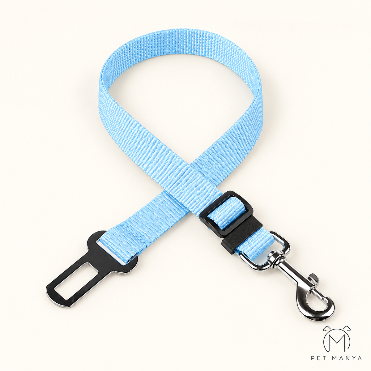 PETMANYA Adjustable Pet Car Safety Tether - secure travel connection detail
