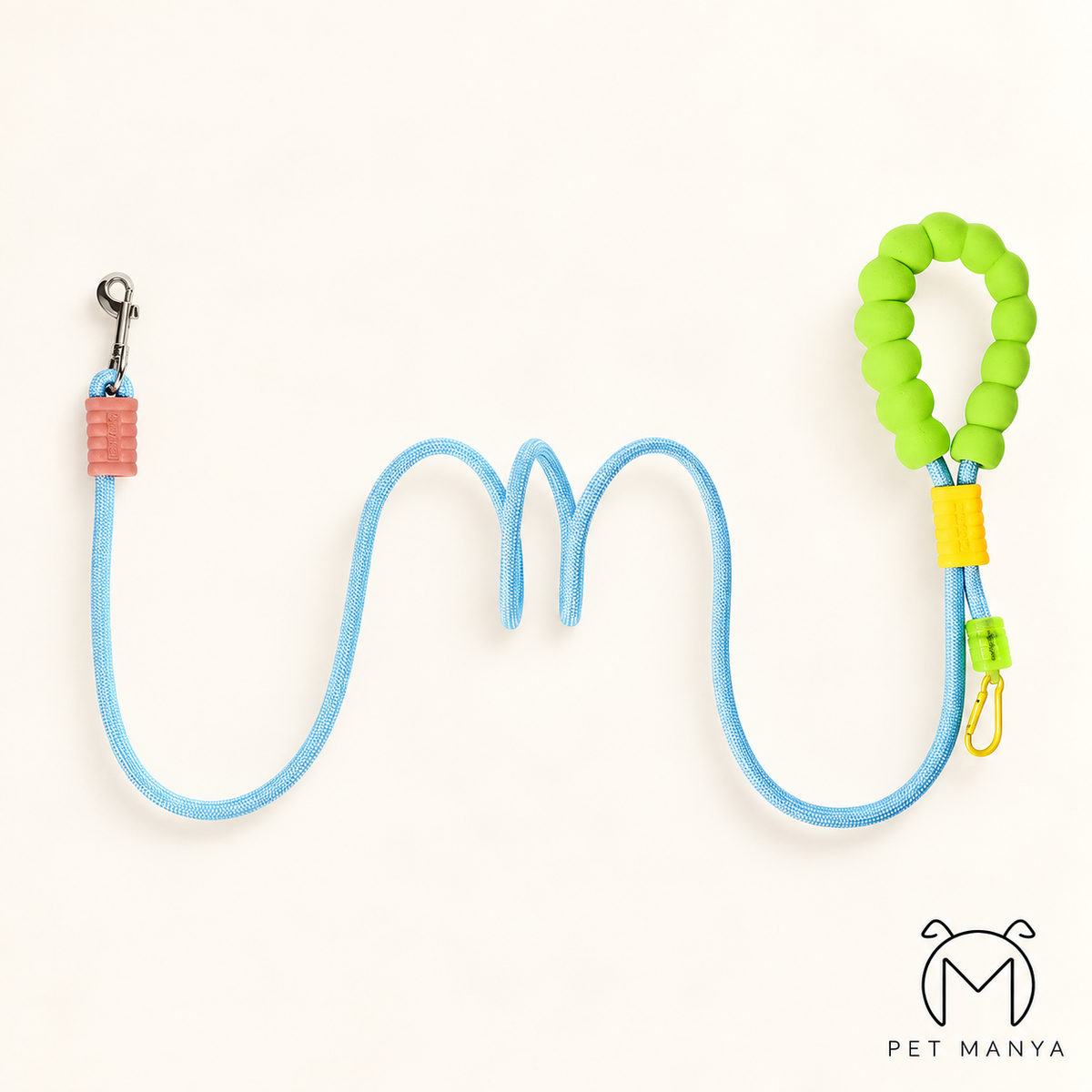 PETMANYA Color Pop Leash - soft-handle crossbody dog lead