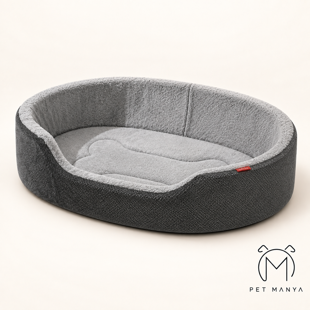 PETMANYA Detachable Boat-Shaped Dog Bed - bed detail view