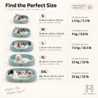 PETMANYA Detachable Boat-Shaped Dog Bed - raised edge support detail