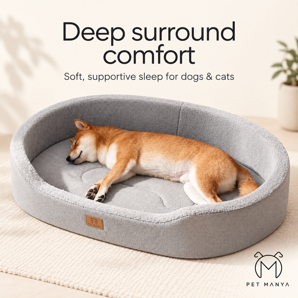 PETMANYA Detachable Boat-Shaped Dog Bed - textured exterior detail