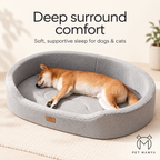 PETMANYA Detachable Boat-Shaped Dog Bed - textured exterior detail