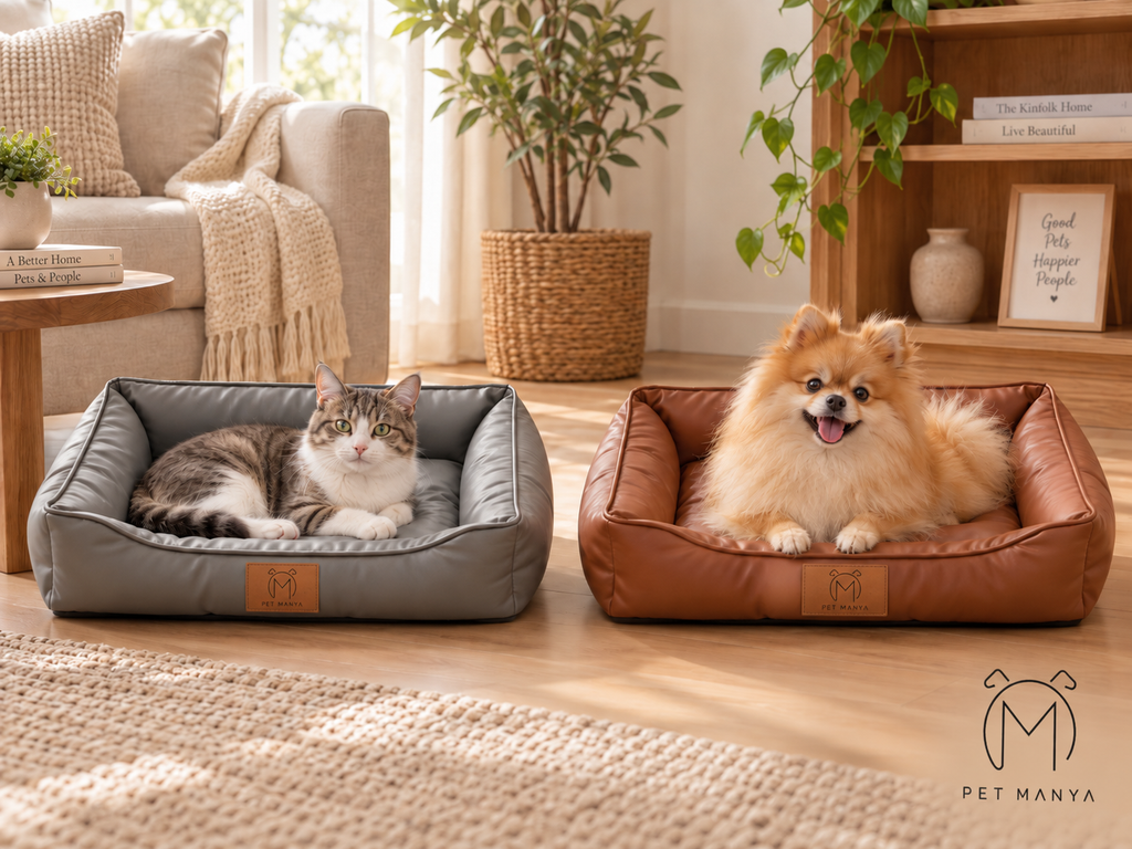 PETMANYA Easy-Clean Waterproof Pet Bed - easy-clean pet bed for daily use