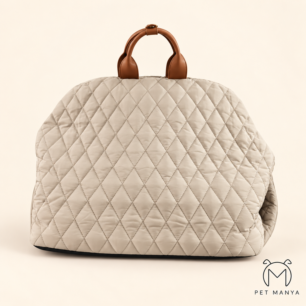 PETMANYA Luxury Pet Tote & Car Booster - interior detail view