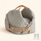 PETMANYA Luxury Pet Tote & Car Booster - two-in-one tote and booster design