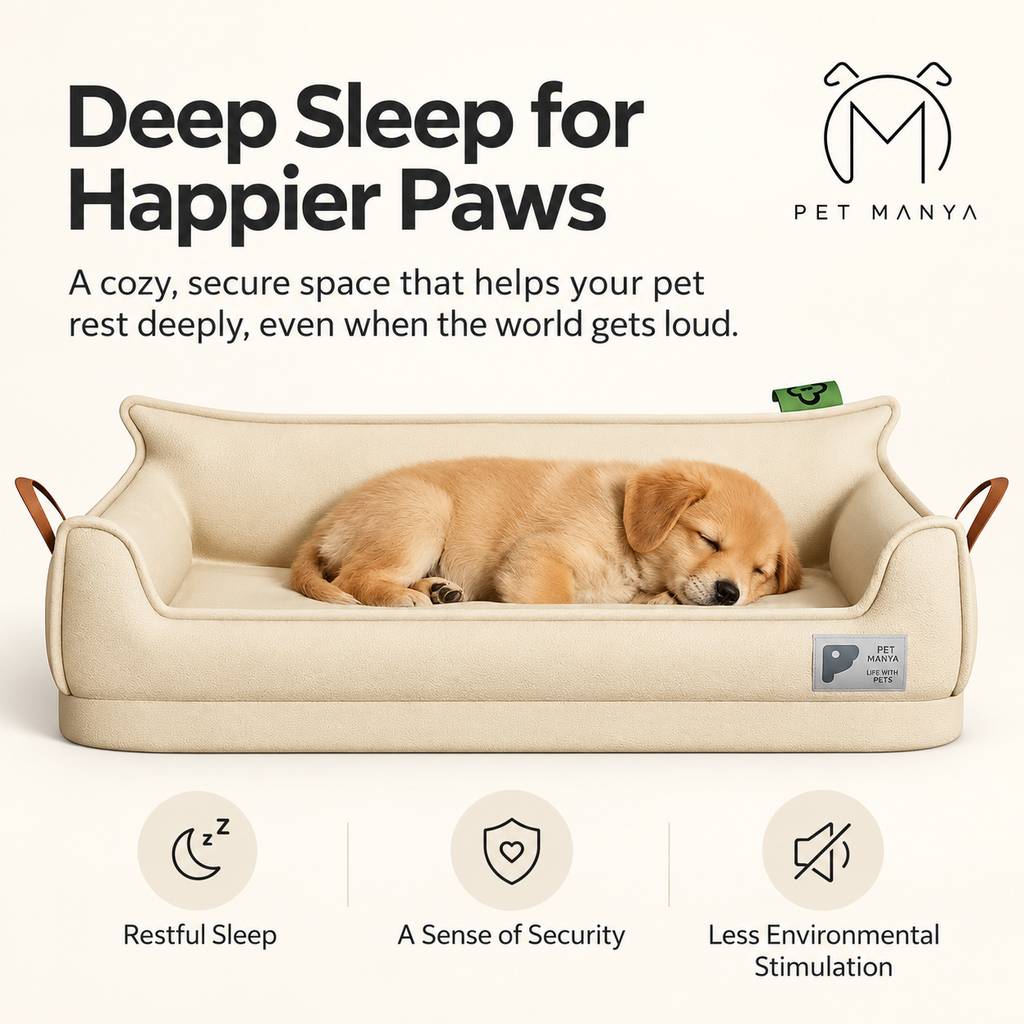 PETMANYA Orthopedic Easy-Care Dog Sofa Bed - easy-care pet bed for daily use