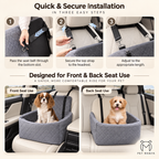 PETMANYA Portable Dog Car Seat - practical pet car travel solution