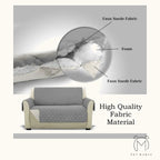 PETMANYA Quilted Pet-Friendly Sofa Protector - armchair and sofa coverage