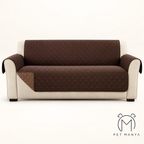PETMANYA Quilted Pet-Friendly Sofa Protector - couch cover detail view