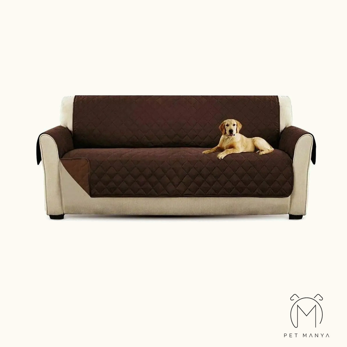 PETMANYA Quilted Pet-Friendly Sofa Protector - quilted cover for sofas and chairs