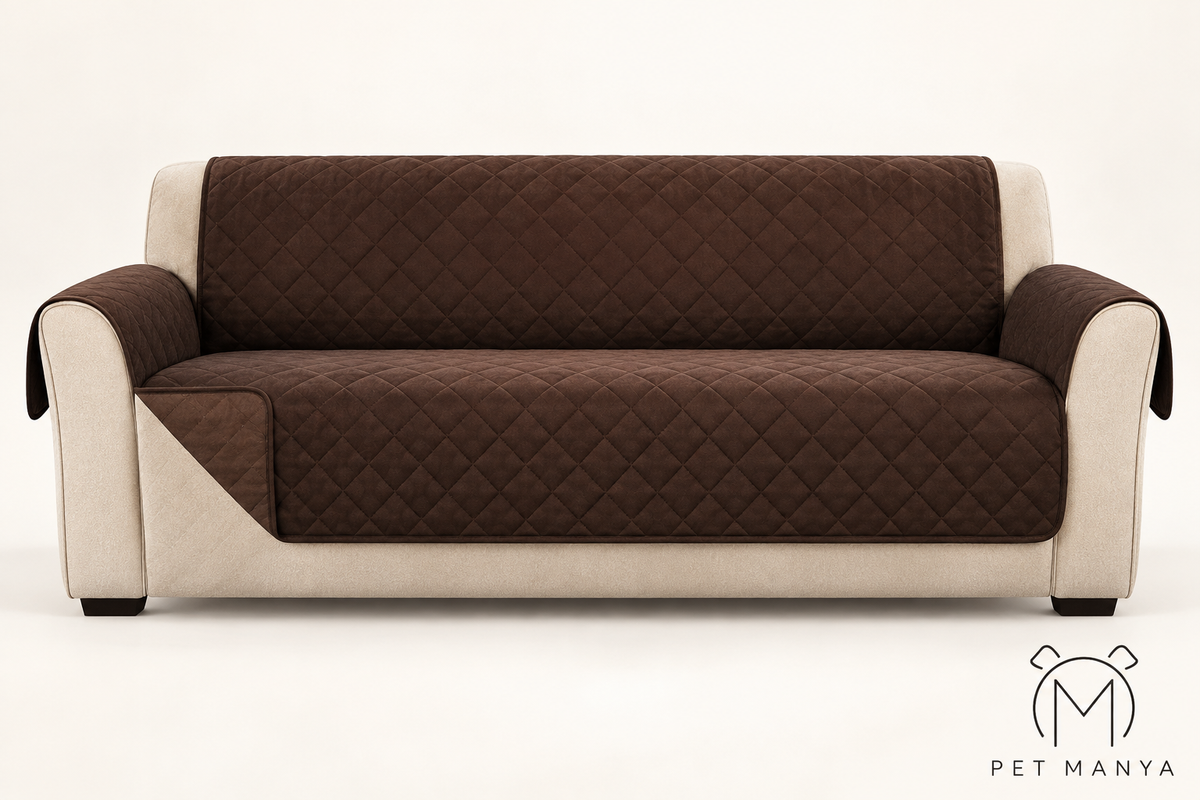 PETMANYA Quilted Pet-Friendly Sofa Protector - size and fit reference