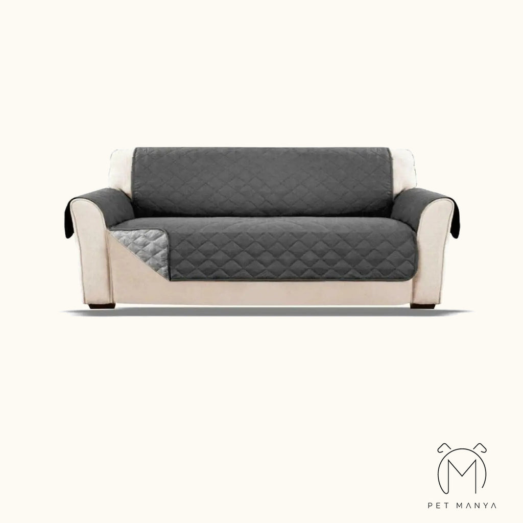 PETMANYA Quilted Pet-Friendly Sofa Protector - quilted stitching detail