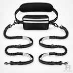 PETMANYA Reflective Hands-Free Running Leash - outdoor ready dog walking leash