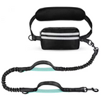 PETMANYA Reflective Hands-Free Running Single Leash in Mint - waist leash strap detail