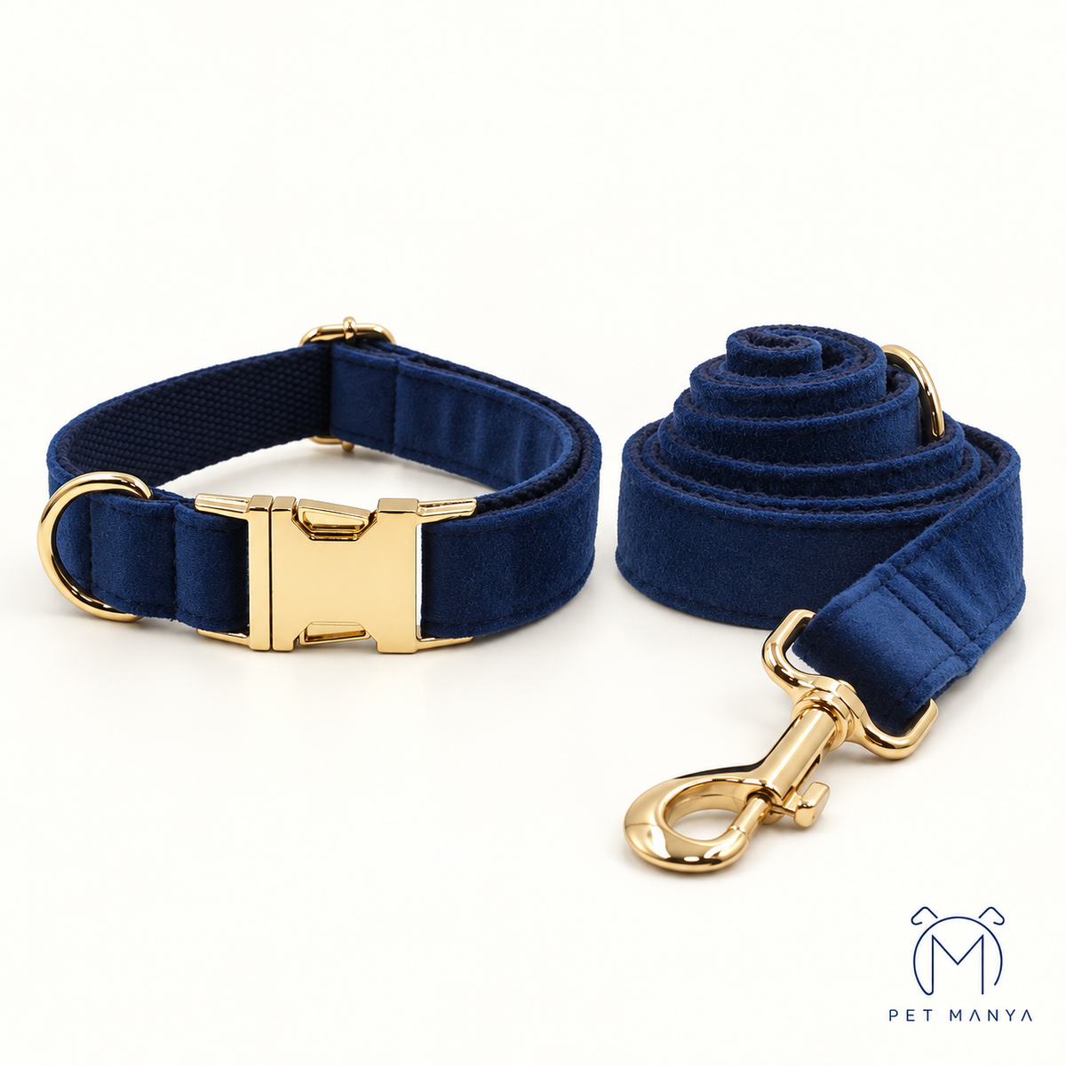 PETMANYA Royal Velvet Harness Set - coordinated velvet walking set for dogs