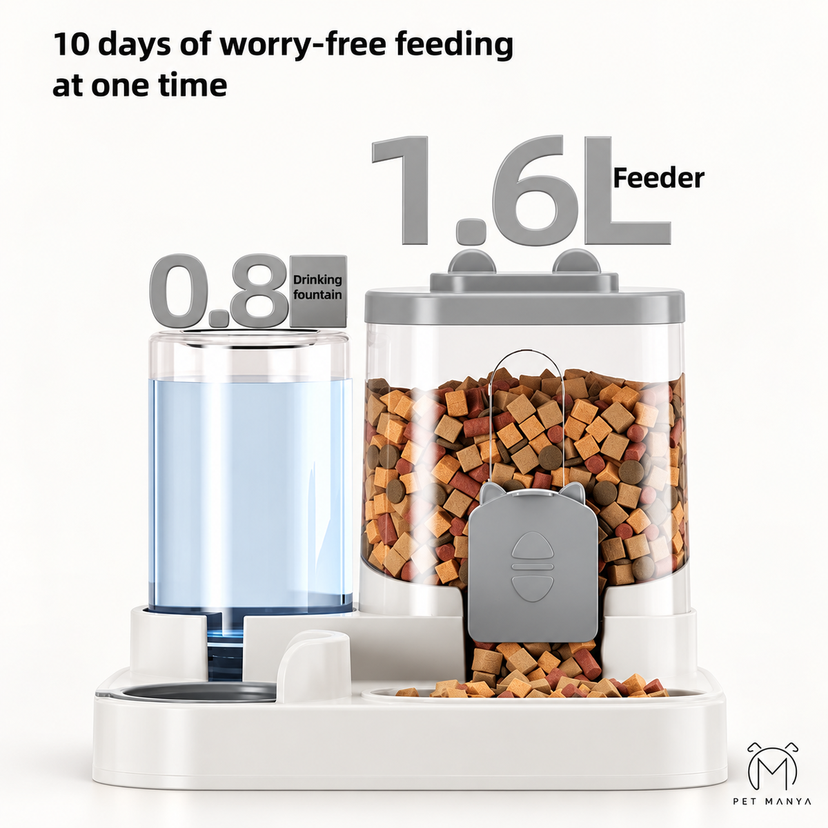 PETMANYA SpillGuard anti-spill dog bowl stand - modern feeding station for any home