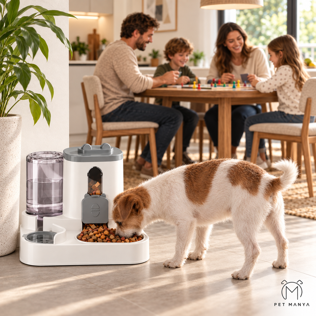 PETMANYA SpillGuard anti-spill dog bowl stand - supports daily hydration