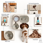 PETMANYA SpillGuard anti-spill dog bowl stand - keeps feeding areas organized