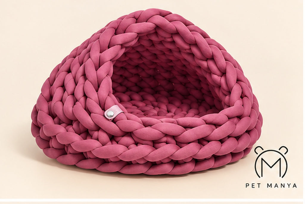 PETMANYA Super-Soft Woven Winter Pet Nest - comfortable nest bed for pets