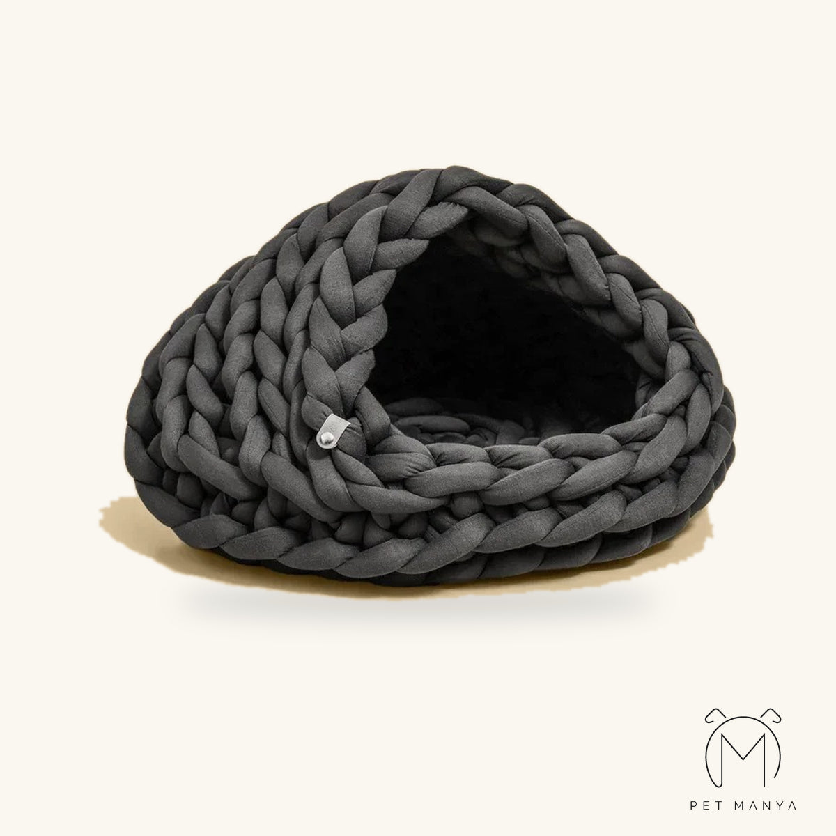 PETMANYA Super-Soft Woven Winter Pet Nest - soft cushion base detail