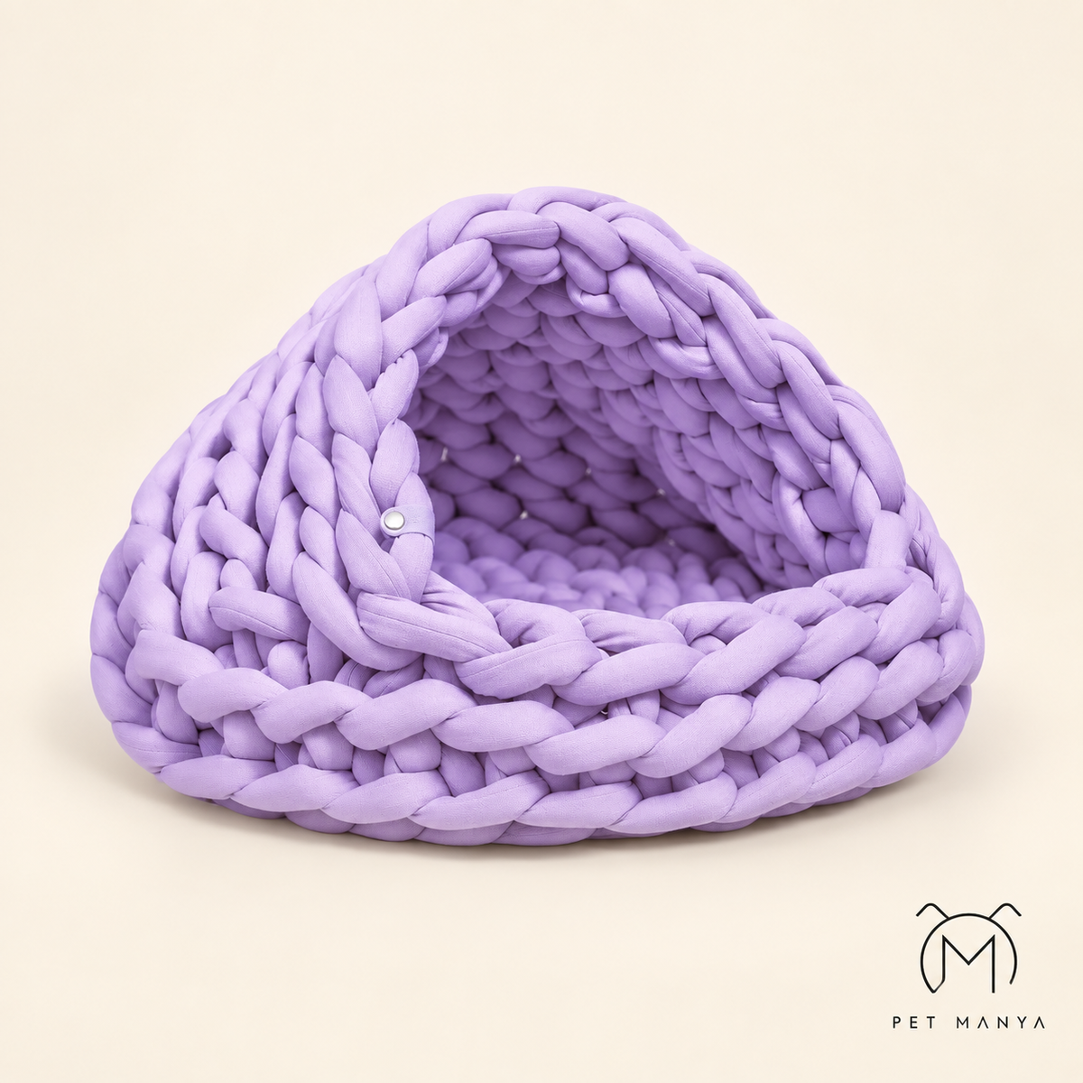 PETMANYA Super-Soft Woven Winter Pet Nest - cozy indoor cat bed