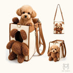 PETMANYA Teddy Bear Multi-Way Pet Carrier - carrier interior detail