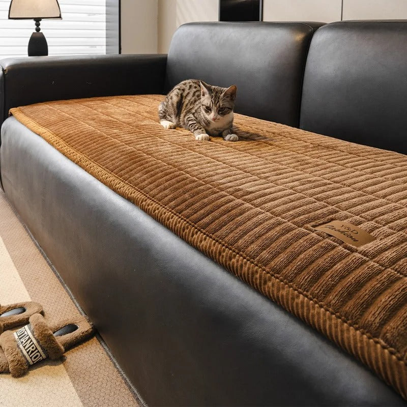 PETMANYA Thick Flannel Non-Slip Sofa Cover - anti-slip sofa protection
