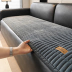 PETMANYA Thick Flannel Non-Slip Sofa Cover - non-slip backing detail