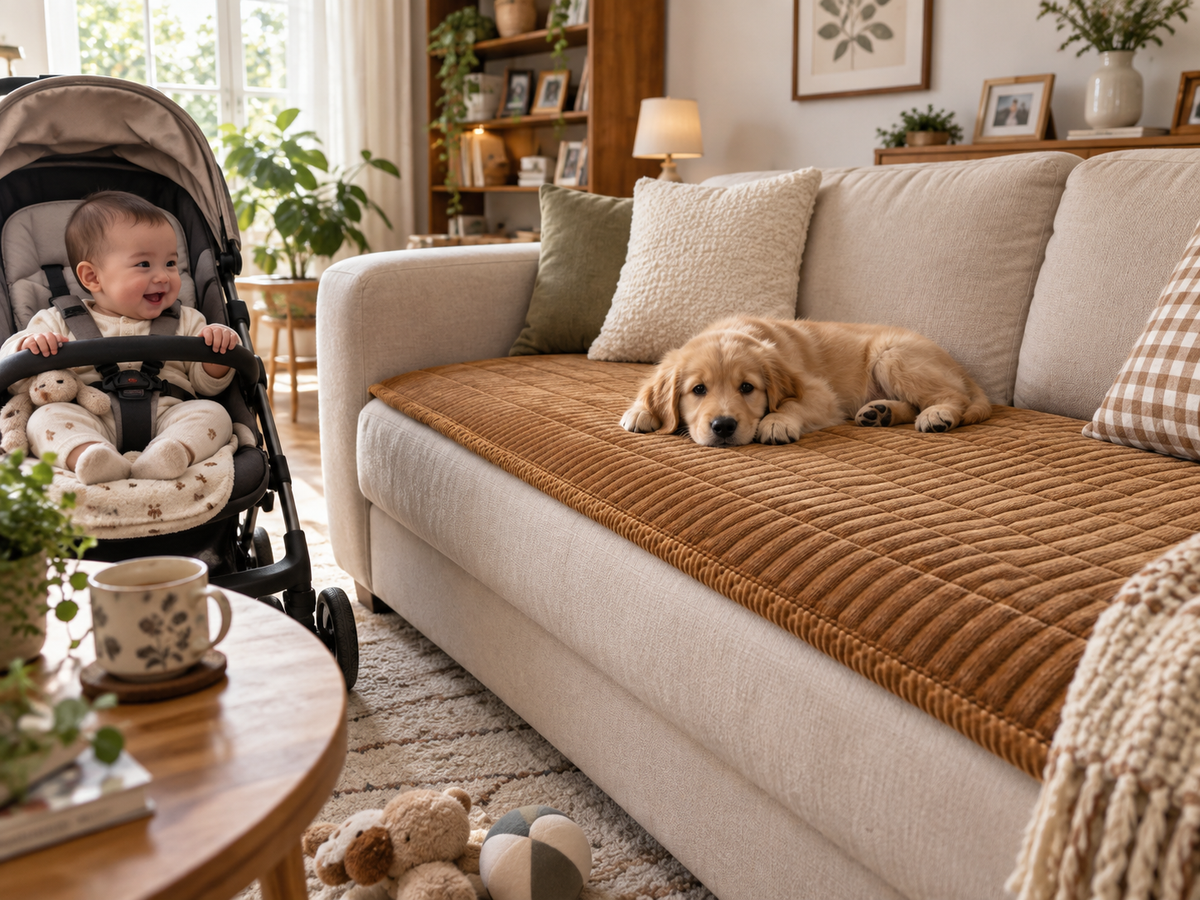 PETMANYA Thick Flannel Non-Slip Sofa Cover - size and fit reference